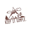 Keep It Simple Kamp Araba Stickeri 17x17 Cm Kahverengi