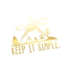 Keep It Simple Kamp Araba Stickeri 17x17 Cm Gold
