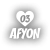 Kalpli 03 Afyon Araba Sticker 17x17 Cm Beyaz