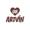 Kalpli 08 Artvin Araba Sticker 17x17 Cm Kahverengi