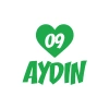 Kalpli 09 Aydın Araba Sticker 17x17 Cm Yeşil