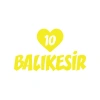 Kalpli 10 Balıkesir Araba Sticker 17x17 Cm Sarı