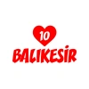 Kalpli 10 Balıkesir Araba Sticker 17x17 Cm Kırmızı