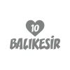 Kalpli 10 Balıkesir Araba Sticker 17x17 Cm Gri