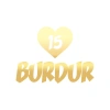 Kalpli 15 Burdur Araba Sticker 17x17 Cm Gold