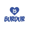 Kalpli 15 Burdur Araba Sticker 17x17 Cm Mavi