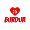 Kalpli 15 Burdur Araba Sticker 17x17 Cm Kırmızı