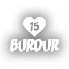 Kalpli 15 Burdur Araba Sticker 17x17 Cm Beyaz