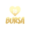Kalpli 16 Bursa Araba Sticker 17x17 Cm Gold