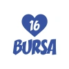 Kalpli 16 Bursa Araba Sticker 17x17 Cm Mavi