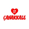 Kalpli 17 Çanakkale Araba Sticker 17x17 Cm Kırmızı