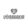 Kalpli 21 Diyarbakır Araba Sticker 17x17 Cm Gri