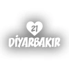 Kalpli 21 Diyarbakır Araba Sticker 17x17 Cm Beyaz