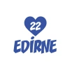 Kalpli 22 Edirne Araba Sticker 17x17 Cm Mavi