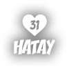 Kalpli 31 Hatay Araba Sticker 17x17 Cm Beyaz