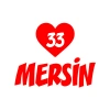 Kalpli 33 Mersin Araba Sticker 17x17 Cm Kırmızı