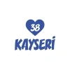 Kalpli 38 Kayseri Araba Sticker 17x17 Cm Mavi