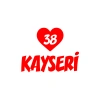 Kalpli 38 Kayseri Araba Sticker 17x17 Cm Kırmızı