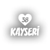 Kalpli 38 Kayseri Araba Sticker 17x17 Cm Beyaz