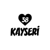 Kalpli 38 Kayseri Araba Sticker 17x17 Cm Siyah
