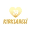Kalpli 39 Kırklareli Araba Sticker 17x17 Cm Gold