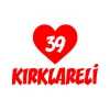 Kalpli 39 Kırklareli Araba Sticker 17x17 Cm Kırmızı