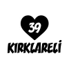 Kalpli 39 Kırklareli Araba Sticker 17x17 Cm Siyah