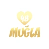 Kalpli 48 Muğla Araba Sticker 17x17 Cm Gold
