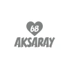 Kalpli 68 Aksaray Araba Sticker 17x17 Cm Gri
