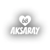 Kalpli 68 Aksaray Araba Sticker 17x17 Cm Beyaz