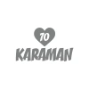Kalpli 70 Karaman Araba Sticker 17x17 Cm Gri