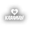 Kalpli 70 Karaman Araba Sticker 17x17 Cm Beyaz