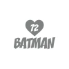 Kalpli 72 Batman Araba Sticker 17x17 Cm Gri
