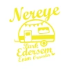 Nereye Park Edersem Evim Orasıdır Karavan Sticker 17x17 Cm Sarı