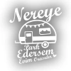 Nereye Park Edersem Evim Orasıdır Karavan Sticker 17x17 Cm Beyaz