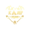 Kamp  Yaşamı Araba Sticker 17x17 Cm Gold