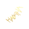 Hahah Araba Sticker 17x17 Cm Gold