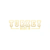 Made In Turkey Araba Sticker 17x17 Cm Gold