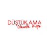 Düştük Ama Ölmedik Kıps Araba Sticker 17x17 Cm Kırmızı
