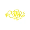 Graffiti Star Araba Sticker 17x17 Cm Sarı