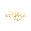 Graffiti Star Araba Sticker 17x17 Cm Gold