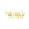 Graffiti Hiphop Araba Sticker 17x17 Cm Gold