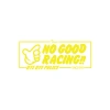 No Good Racing Araba Sticker 17x17 Cm Sarı
