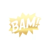 Bam Araba Sticker 17x17 Cm Gold