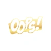 Oops Araba Sticker 17x17 Cm Gold