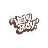 Very Busy Araba Sticker 17x17 Cm Kahverengi