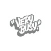 Very Busy Araba Sticker 17x17 Cm Gri