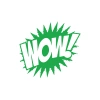 Wow Araba Sticker 17x17 Cm Yeşil