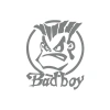 Bad Boy Araba Sticker 17x17 Cm Gri