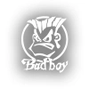 Bad Boy Araba Sticker 17x17 Cm Beyaz